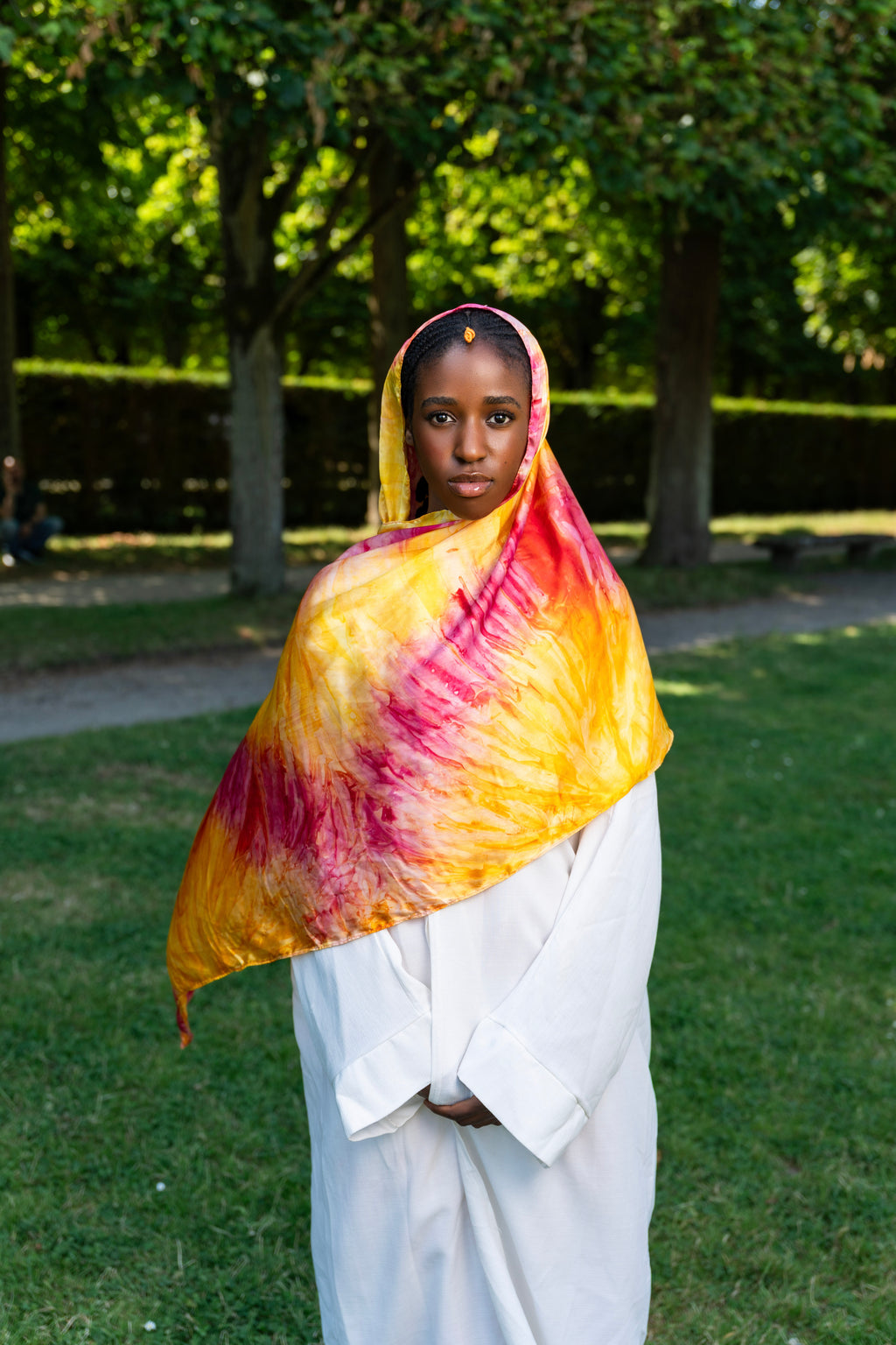 Voile Satiné Ombré - Modèle Soleil du Sahara