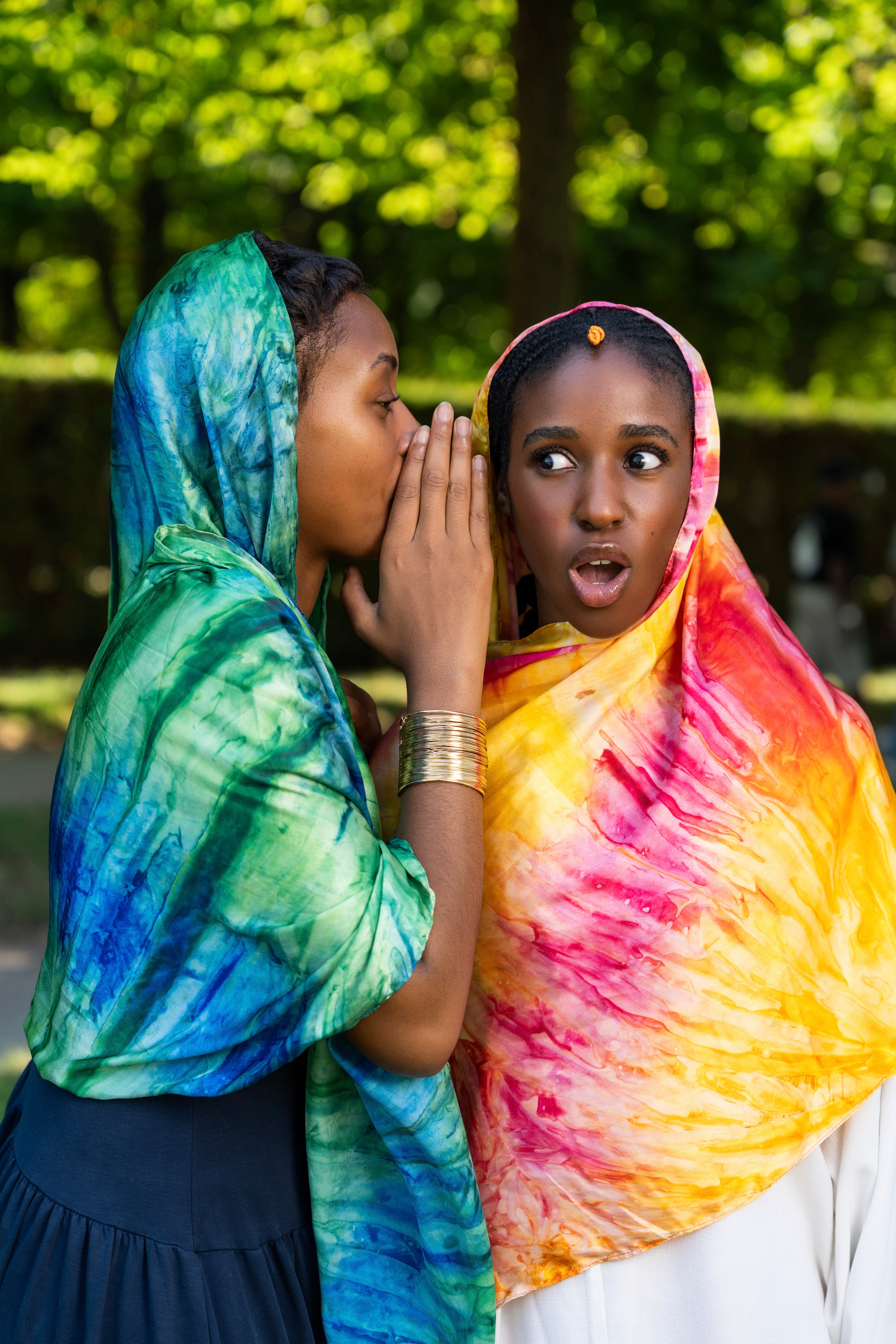 Voile Satiné Ombré - Modèle Soleil du Sahara